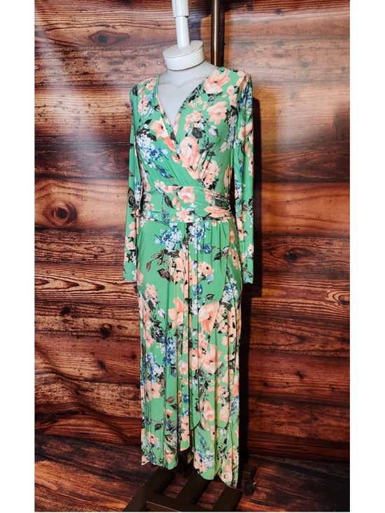 Rachel Rachel Roy Dresses & Skirts - Women's Rachel Rachel Roy Floral Maxi Dress, Size M, Green and Peach